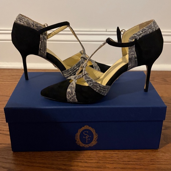 Sarah Flint Heels 37.5 / 7.5 - Picture 2 of 10